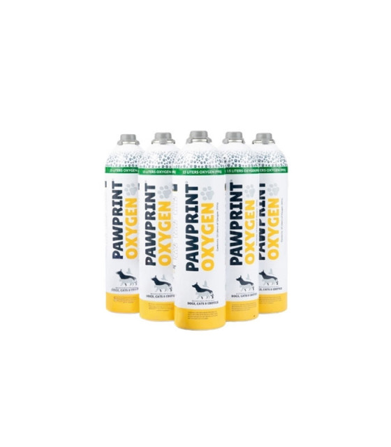 Pack da 6 bombole di ossigeno (15 L) per Kit PawPrint