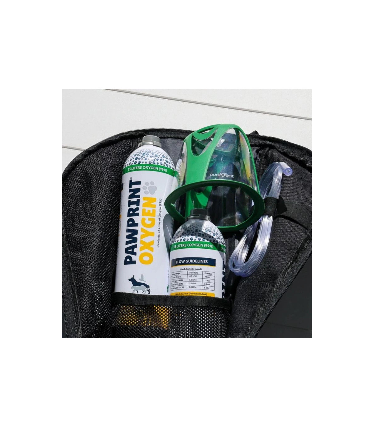 Kit di emergenza con ossigeno per cani da lavoro K9 - PawPrint